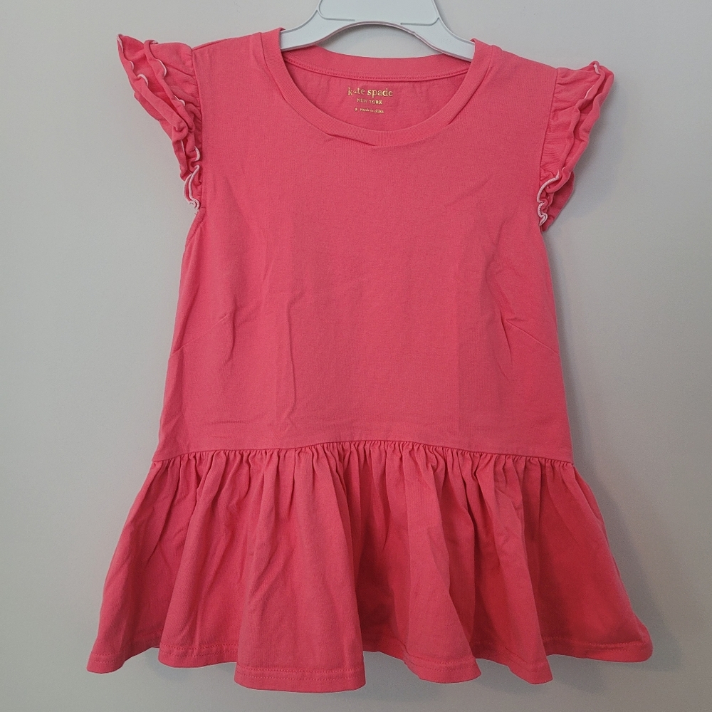 Kate Spade Girls pink/coral size small 160/84 Cotton dress